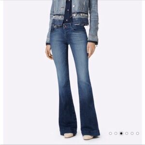 J Brand Lovestory Low-Rise Flare Jeans Connected